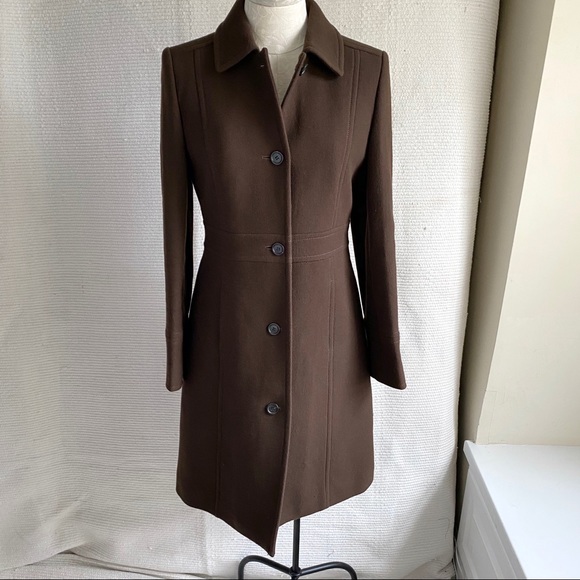 J. Crew Jackets & Blazers - J.Crew 6 Wool Year Round Lady Coat 3/4 Midi Brown